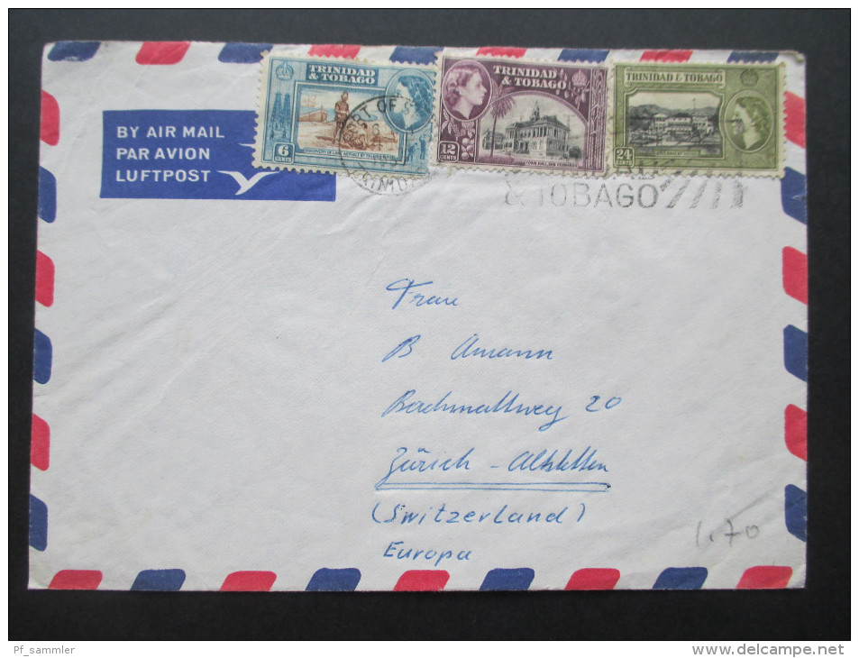 GB Kolonie 1957 MiF Trinidad & Tobago Luftpost / Air Mail - Trinidad Y Tobago