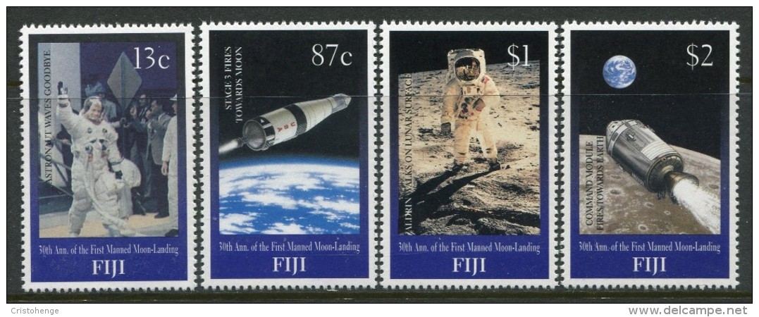 Fiji 1999 30th Anniversary Of First Manned Moon Landing Set MNH - Fiji (1970-...)