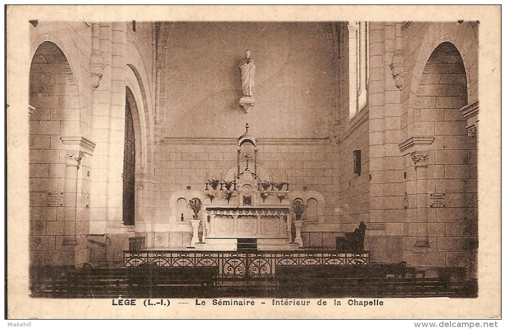 44-LEGE-LE SEMINAIRE-INTERIEUR DE LA CHAPELLE - Legé