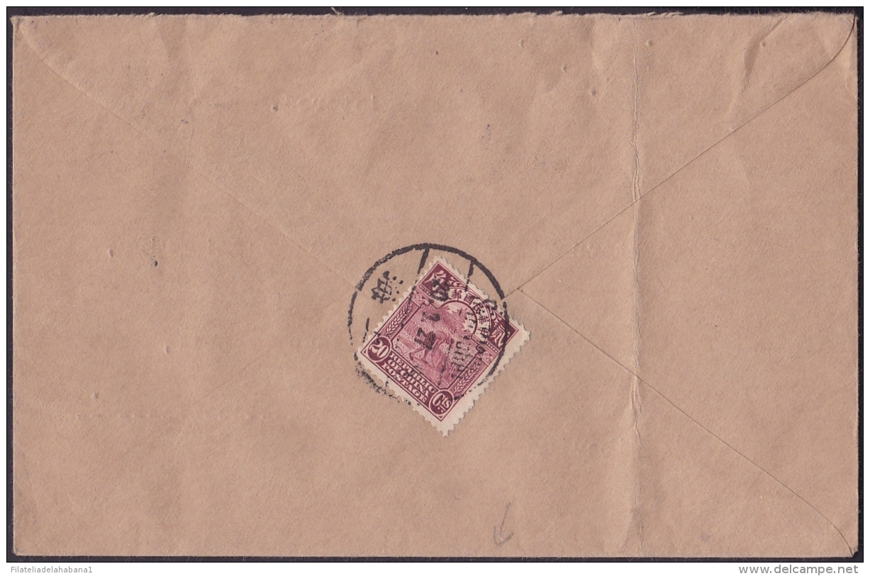 F-EX.2075. CHINA REGISTERED SHANGHAI COVER TO SWEDEN VIA SIBERIA 1927. - Other & Unclassified