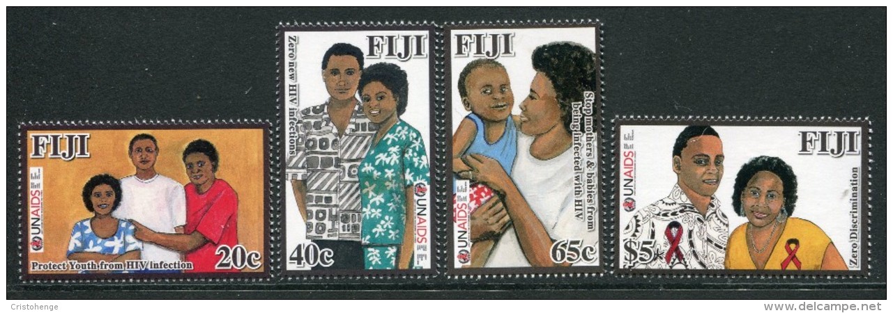 Fiji 2011 HIV AIDS Prevention In Fiji Set MNH - Fiji (1970-...)
