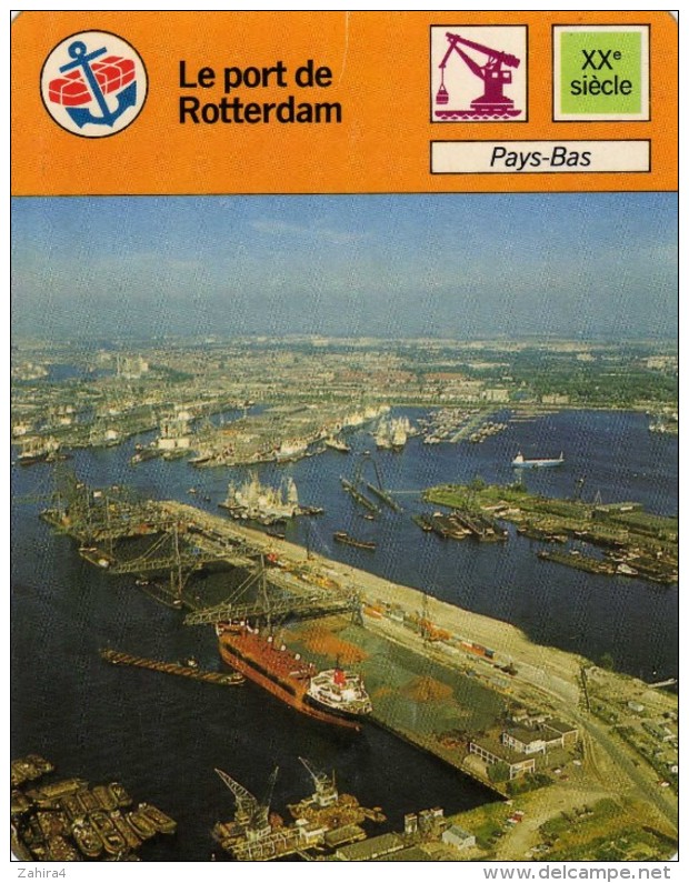 Marine - Port De Rotterdam (1er Port Du Monde 1985) - Baques De Déchargement - Bateaux