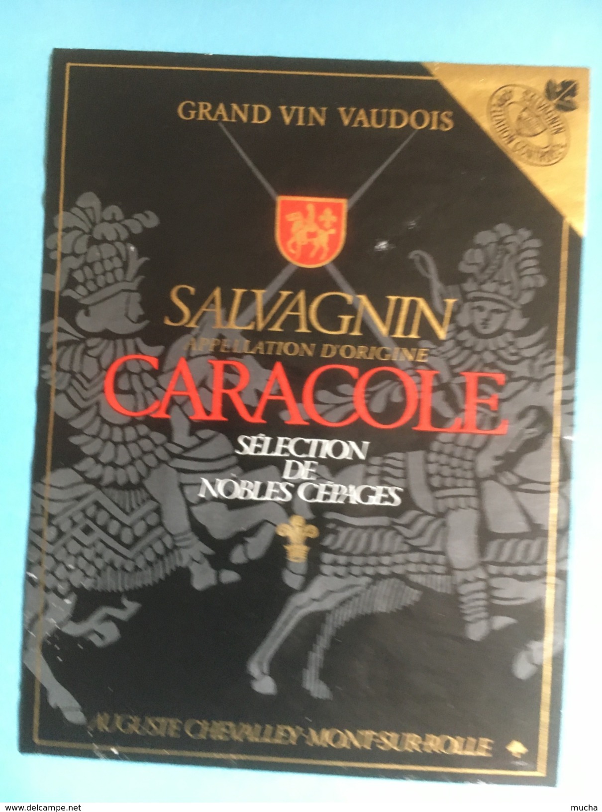 1201 -  Suisse Vaud Salvagnin Résidence & Caracole 2 étiquettes - Autres & Non Classés