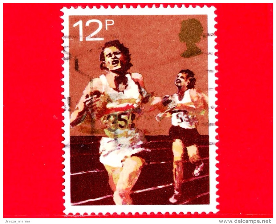 GB  - UK - GRAN BRETAGNA - Usato - 1980 - Sport - Atletica - Running - 12 - Usati