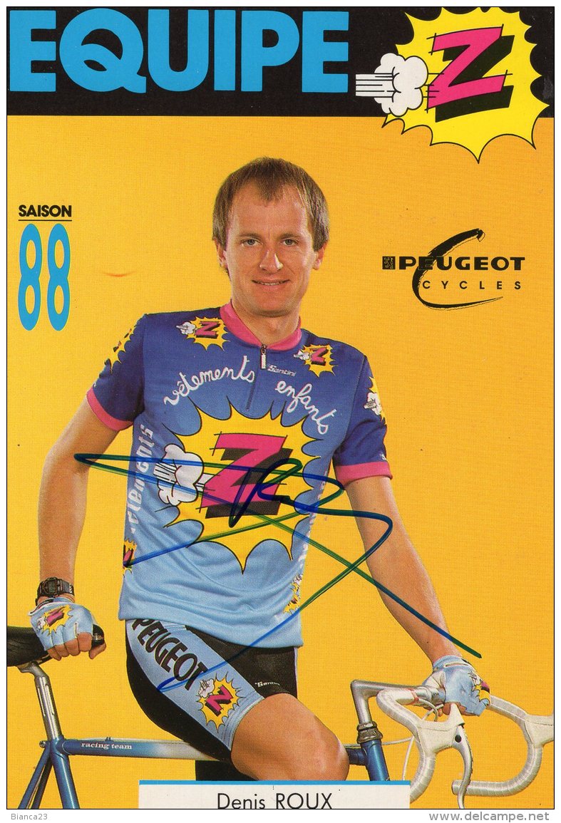 4480 CP Cyclisme   Denis Roux Dédicacée - Cyclisme