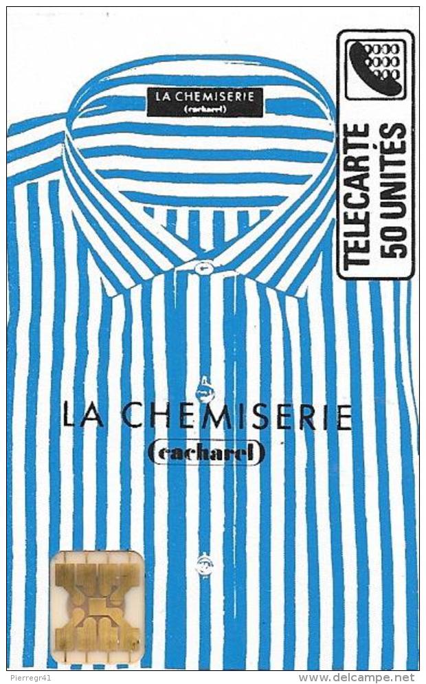 CARTE-PUBLIC-F32-50U-SO4 Ob-1988-CACHAREL-CHEMISE-V° 4 Impact-N°8677-S/Couronne évidée-NEUVE-TBE--RAR E- - 1988