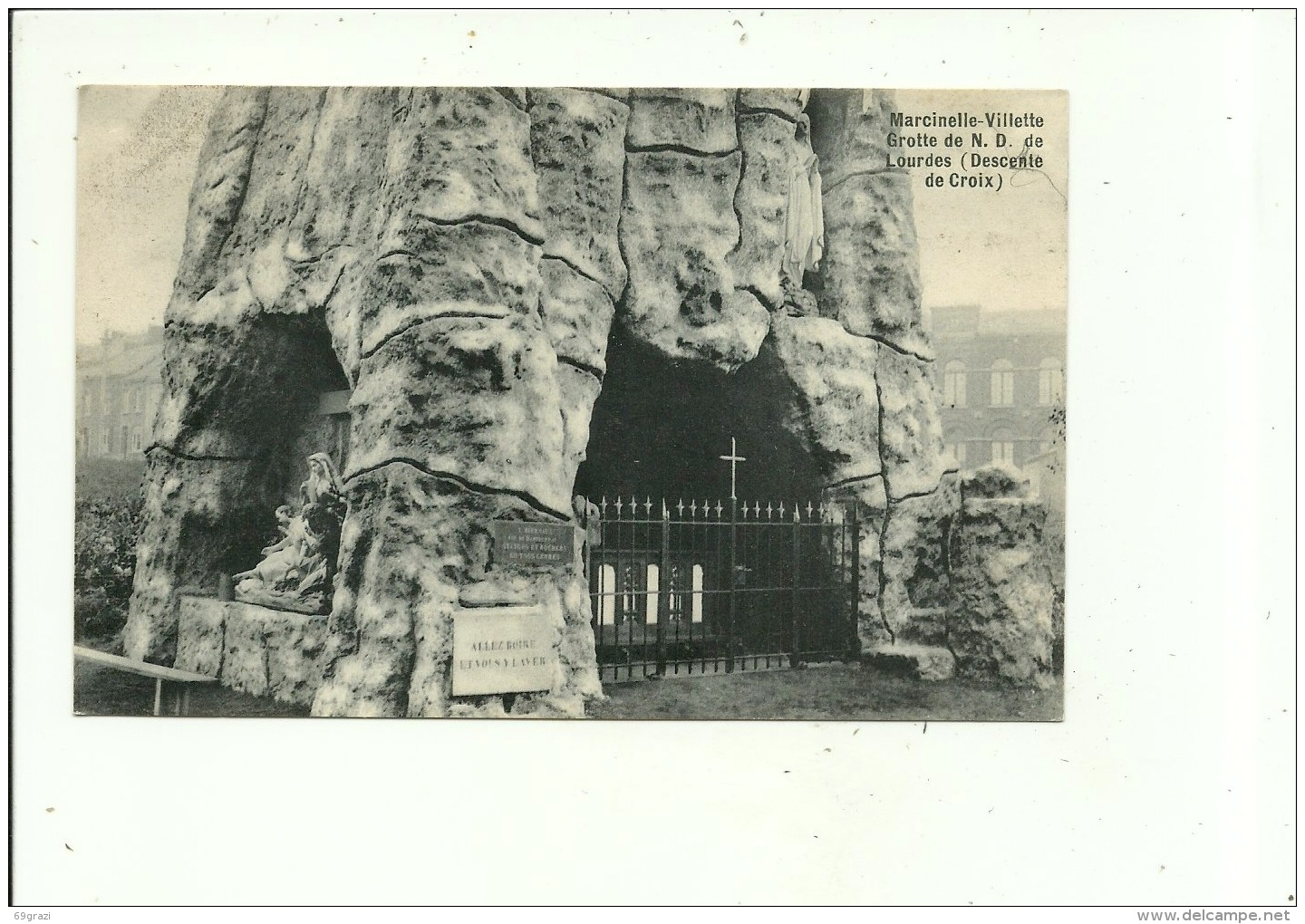 Marcinelle Villette Grotte Notre Dame De Lourdes - Charleroi