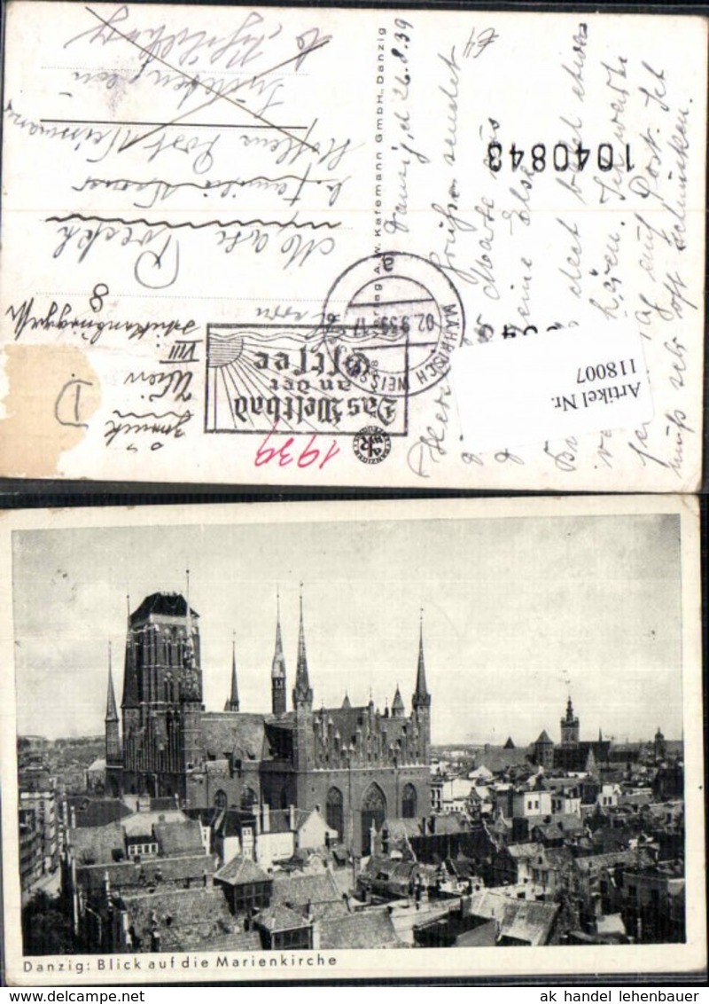 118007,Danzig Blick Auf Die Marienkirche - Danzig