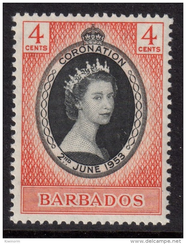 BARBADOS 1953 QEII Coronation Omnibus - Mint Never Hinged - MNH ** - 7B1169 - Barbados (...-1966)