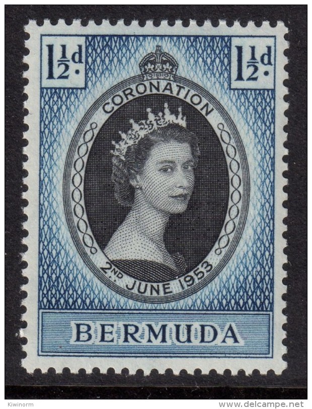 BERMUDA 1953 QEII Coronation Omnibus - Mint Never Hinged - MNH ** - 7B1172 - Bermuda