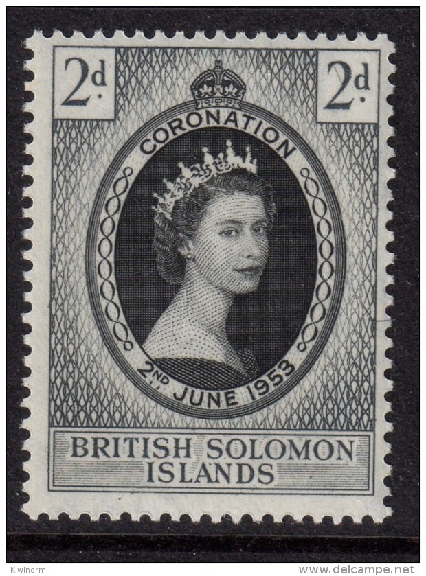 BRITISH SOLOMON ISLANDS 1953 QEII Coronation Omnibus - Mint Never Hinged - MNH ** - 7B1175 - British Solomon Islands (...-1978)