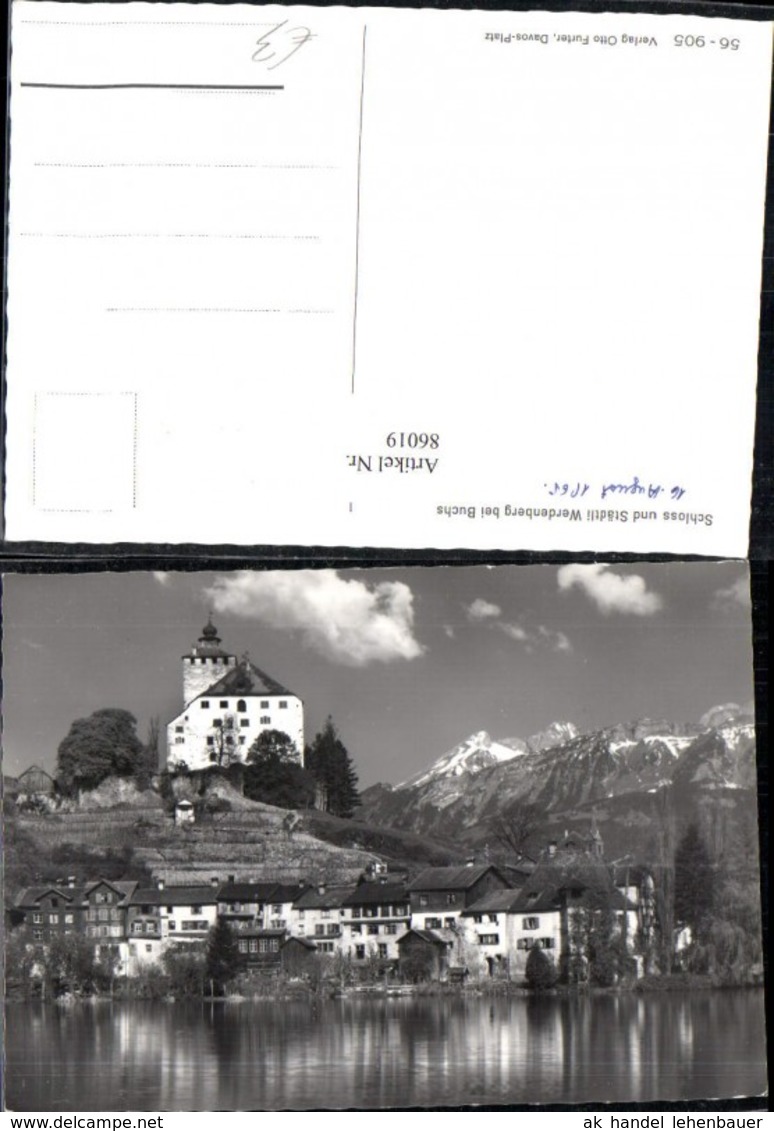 86019,Foto AK Schloss Und St&auml;dtli Werdenberg Bei Buchs Kt St Gallen - Buchs