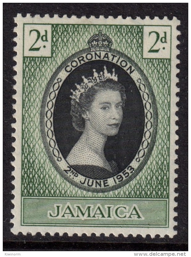 JAMAICA 1953 QEII Coronation Omnibus - Mint Hinged - MH * - 7B1212 - Jamaica (...-1961)