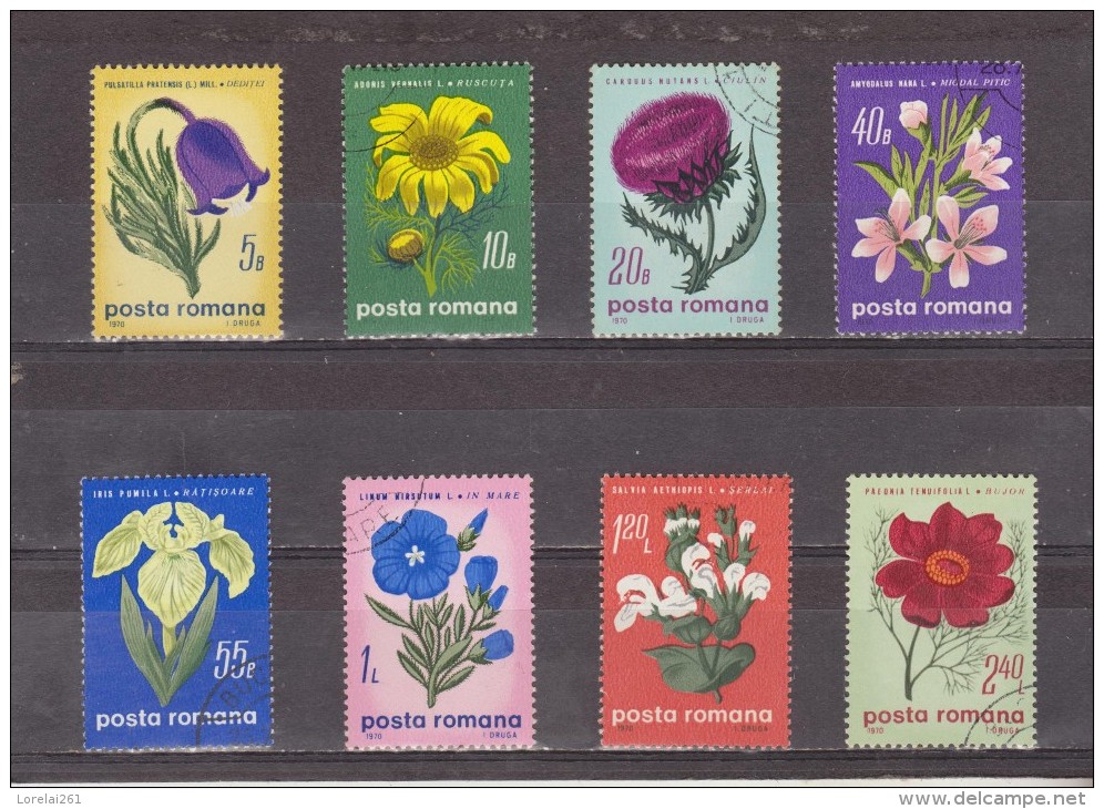 1970,  FLEURS DIVERSE,  MI No 2824/2831 Et Yv No 2517/2524 - Usati