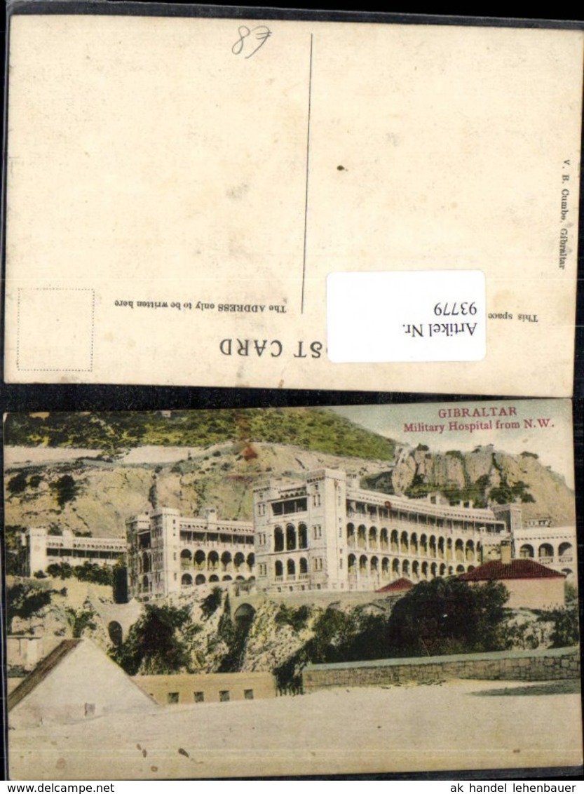 93779,Gibraltar Military Hospital Detailansicht Spanien - Gibraltar