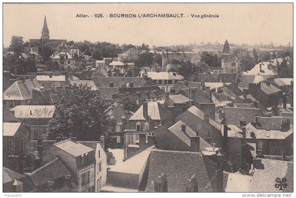 G , Cp , 03 , BOURBON-L'ARCHAMBAULT , Vue Générale - Bourbon L'Archambault