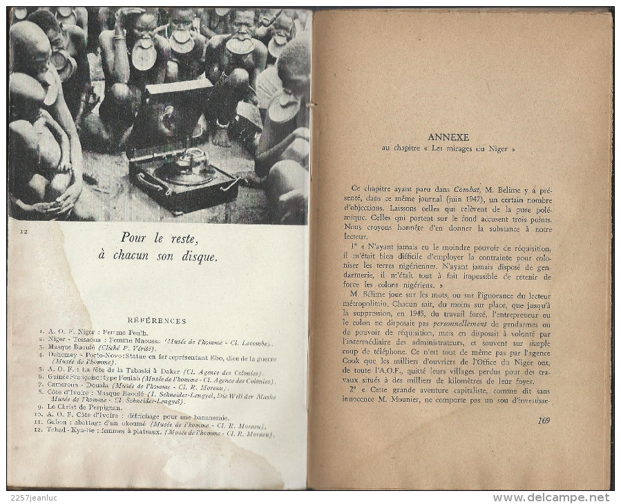 Livre De Emmanuel Mounier - L'Eveil De L' Afrique Noire     -   1948 - Histoire