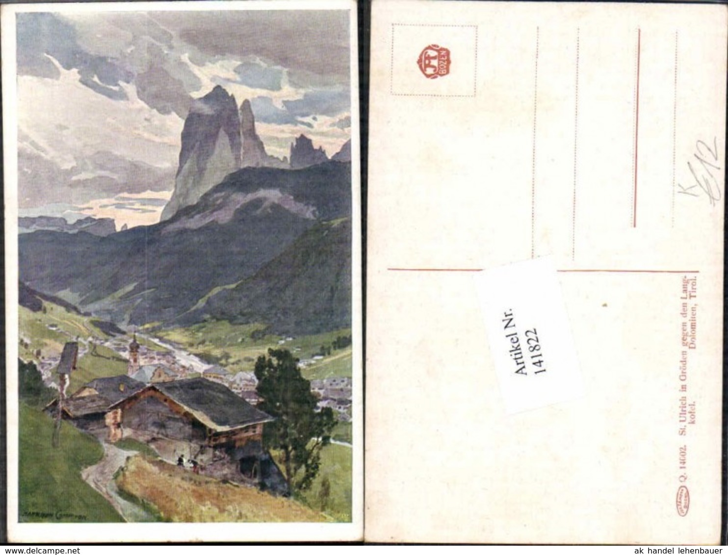 141822,E. Harrison Compton St Ulrich Gr&ouml;den Dolomiten - Compton, E.T.