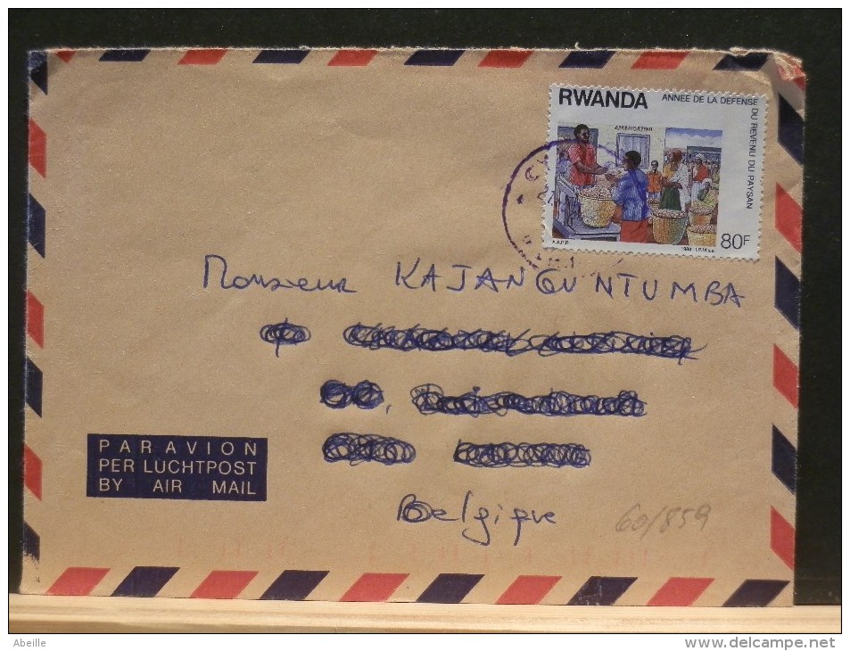 66/859 LETTRE  RWANDA - Used Stamps