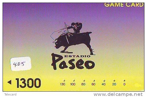 Carte JOUE JAPON * VACHE (405) GAME CARD * COW * KOE * BULL * TAUREAU * KUH * CARD JAPAN * TELEFONKARTE * VACA * TAURUS - Cows