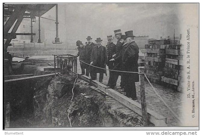 CPA Belgique Belgie Anvers Chemin De Fer Gare Du DAM Métier 1907 Antwerpen Non Circulé Prince Albert - Antwerpen