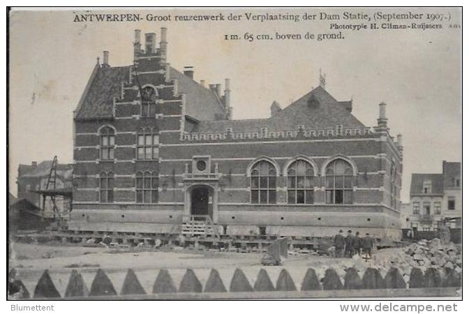 CPA Belgique Belgie Anvers Chemin De Fer Gare Du DAM Métier 1907 Antwerpen Circulé - Antwerpen