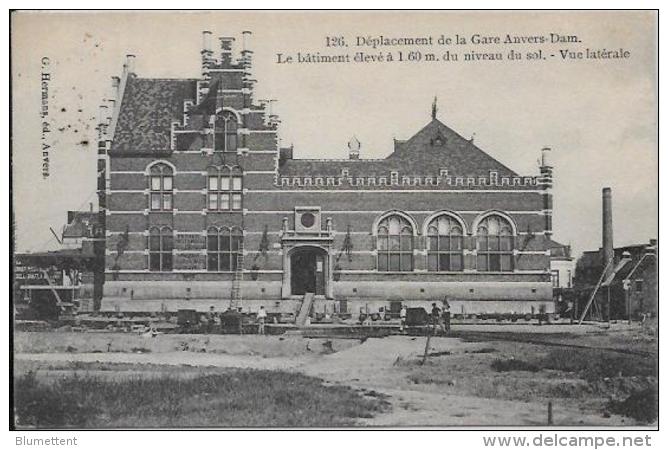 CPA Belgique Belgie Anvers Chemin De Fer Gare Du DAM Métier 1907 Antwerpen Circulé - Antwerpen