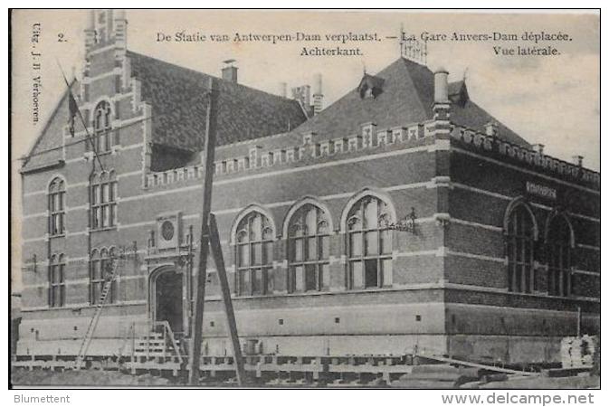 CPA Belgique Belgie Anvers Chemin De Fer Gare Du DAM Métier 1907 Antwerpen Circulé - Antwerpen