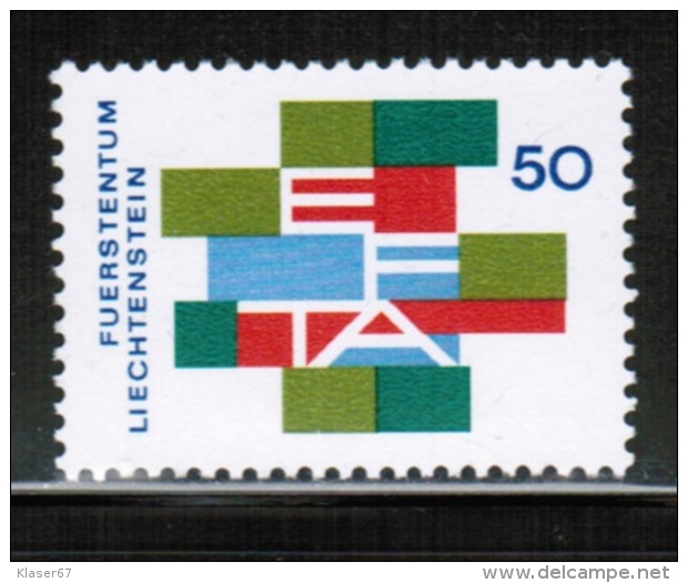 EUROPEAN IDEAS 1967 EFTA LI MI 481 LIECHTENSTEIN - Idées Européennes