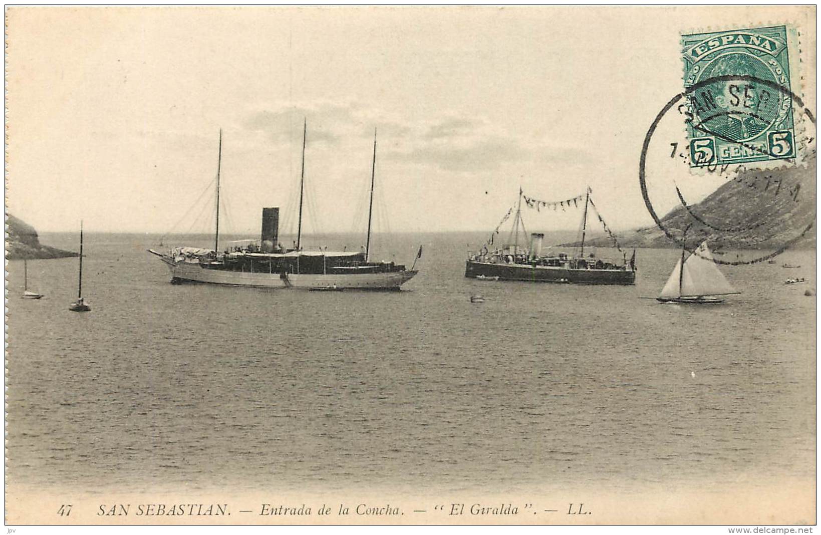 ESPAGNE . SAN SEBASTIAN . ENTRADA DE LA CONCHA . EL GIRALDA . - Autres & Non Classés