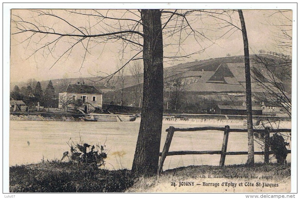 Joigny   Cote  St Jacques  Barrage D'Epizy - Joigny