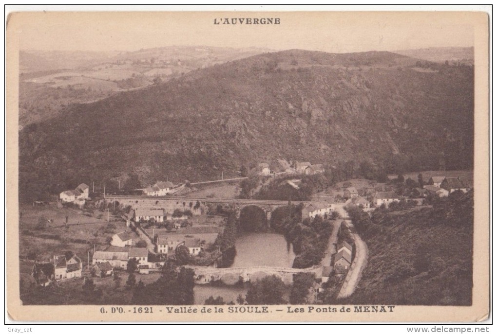 France, L'AUVERGNE, Vallee De La SIOULE, Les Ponts De MENAT, Unused Postcard CPA [18177] - Auvergne Types D'Auvergne