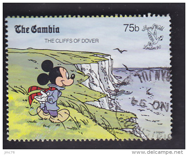 Gambie. Walt Disney. Mickey Sur Les Falaises De Douvres 945 - Disney