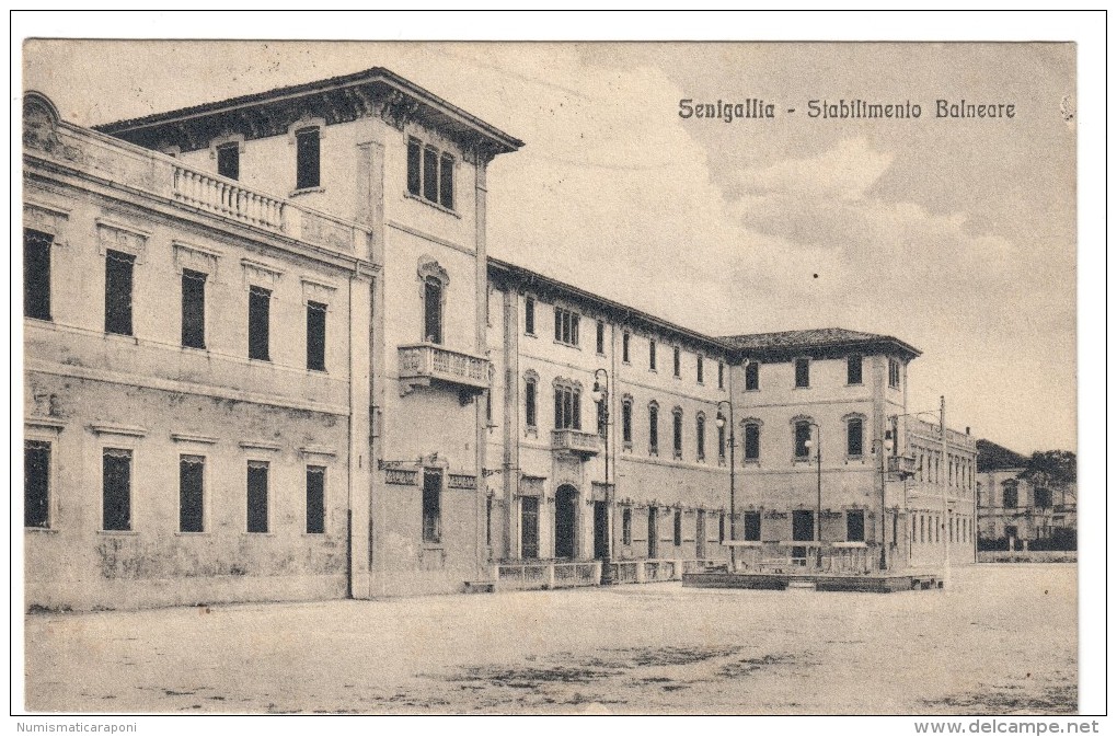 Senigallia Stabilimento Balneare Viaggiata Ma Francobollo Asportato COD.C.1919 - Senigallia