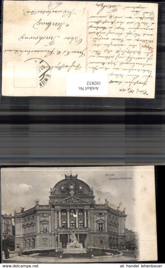 102832,Wien Neubau Deutsches Volkstheater 1911 - Sonstige & Ohne Zuordnung