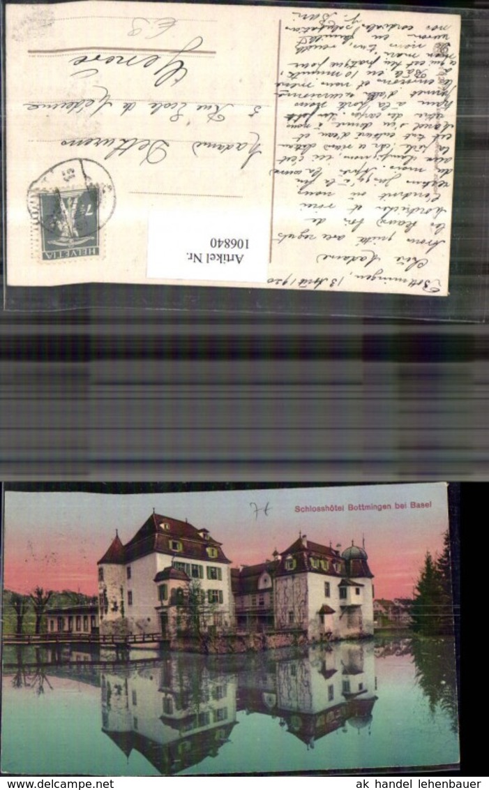 106840,Schlosshotel Bottmingen Bei Basel 1920Kanton Basel-Land - Bottmingen