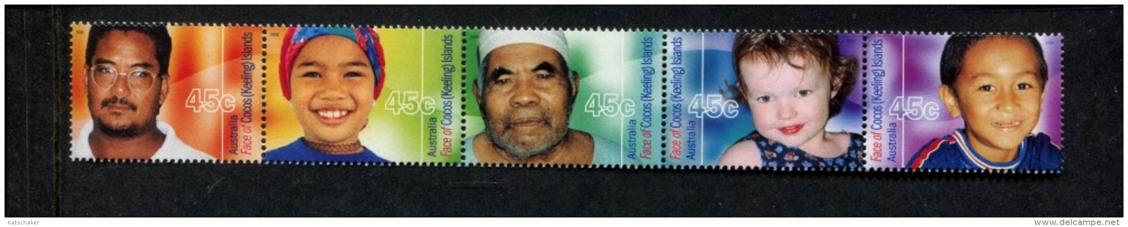 COCOS KEELING ISLANDS YEAR 2000 MNH *** YVERT 376 377 378 379 380 - Kokosinseln (Keeling Islands)