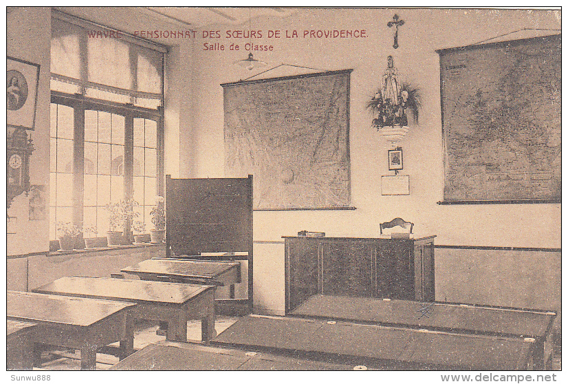 Wavre - Pensionnat Des Soeurs De La Providence - Salle De Classe - Waver