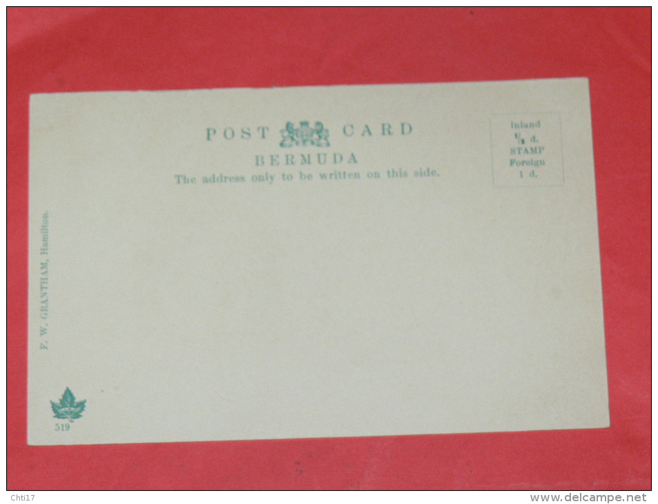 BERMUDA / BERMUDES    1902  NATURAL ARCH   CIRC NON EDITION - Bermudes
