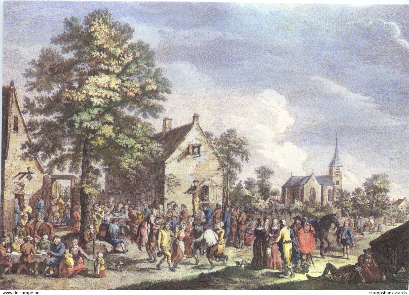 Flamisches Fest By Kupferstich Von Martini & Jacques Philippe Lebas Paris 1770 - Other & Unclassified