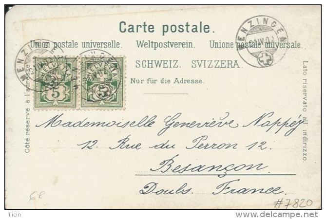 Postcard RA007820 - Switzerland (Helvetia / Suisse / Schweiz / Svizzera) Menzingen - Menzingen