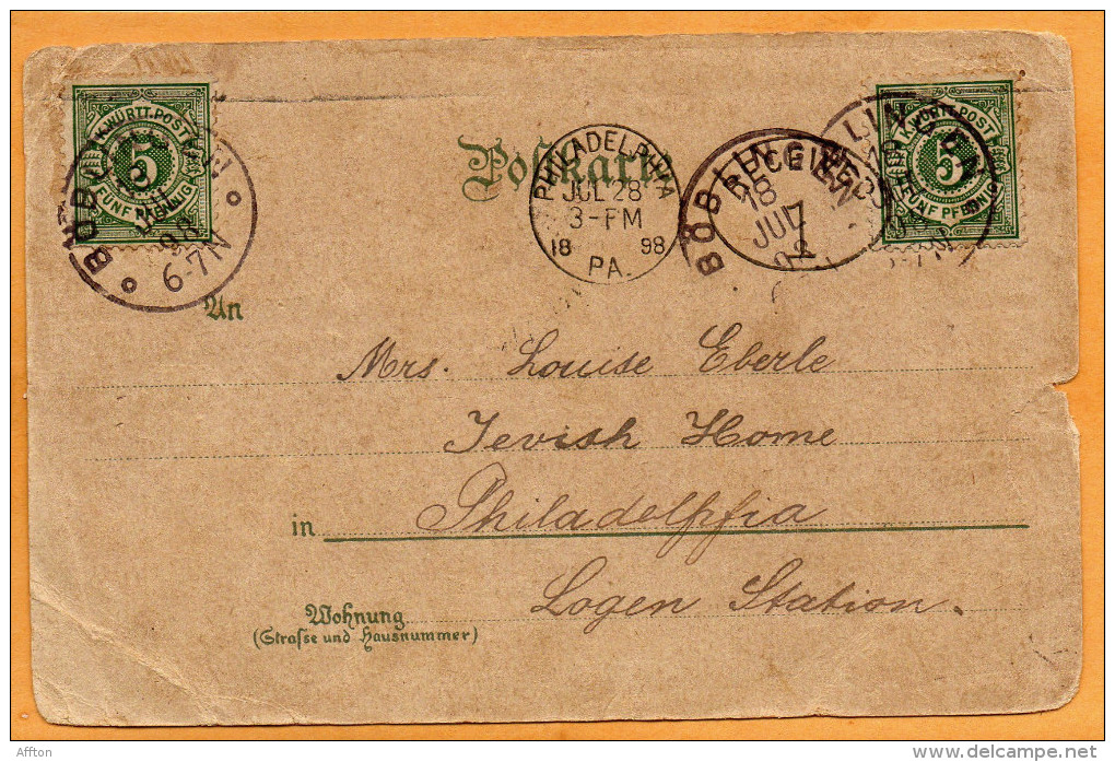 Gruss Aus Boblingen Germany 1898 Postcard - Böblingen