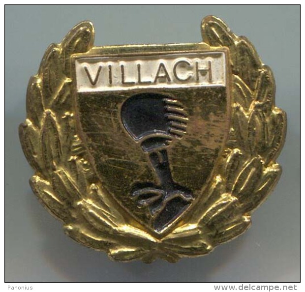 Volleyball, Pallavolo, Voleibol - VILLACH, Austria, Vintage Pin, Badge - Volleyball