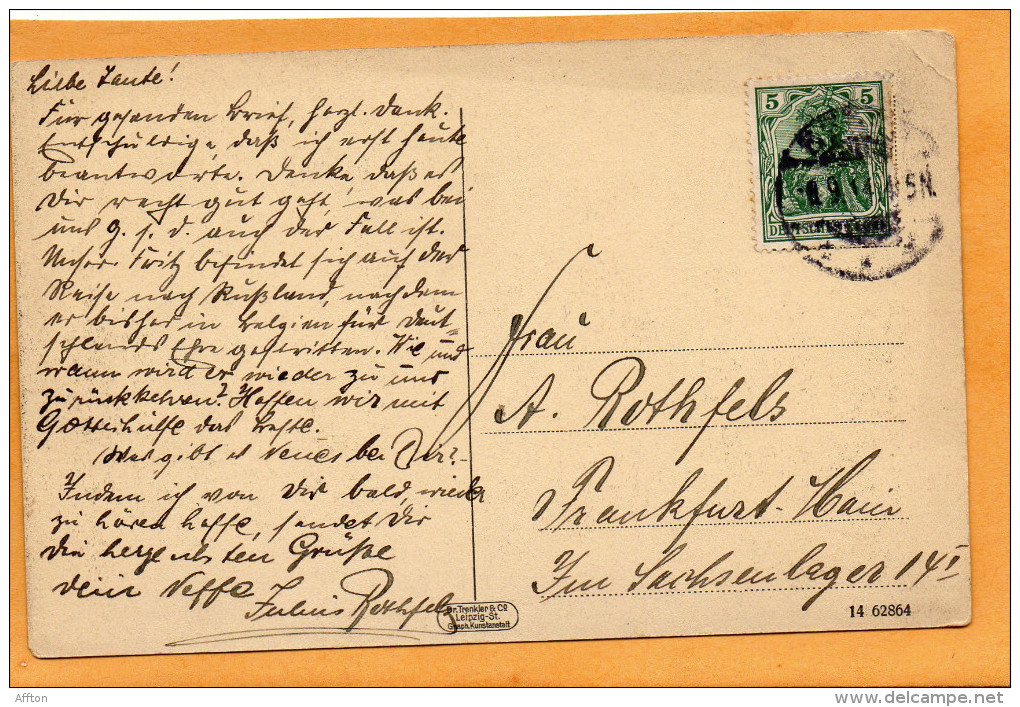 Vacha Koberich Kasino Germany 1914 Postcard - Vacha