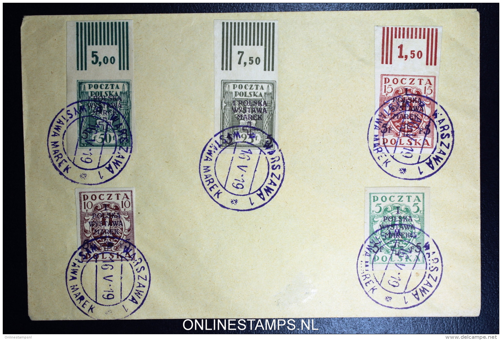 Poland Cover 1919 Michel 110 B - 122 B - Covers & Documents