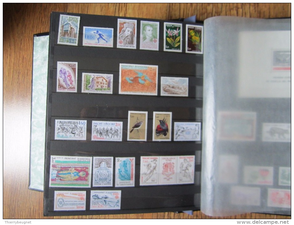 VEND BELLE COLLECTION TIMBRES D ´ ANDORRE FRANCAIS , ANNEES 1978 - 1986 COMPLETES , NEUFS SANS CHARNIERE !!!! - Collections