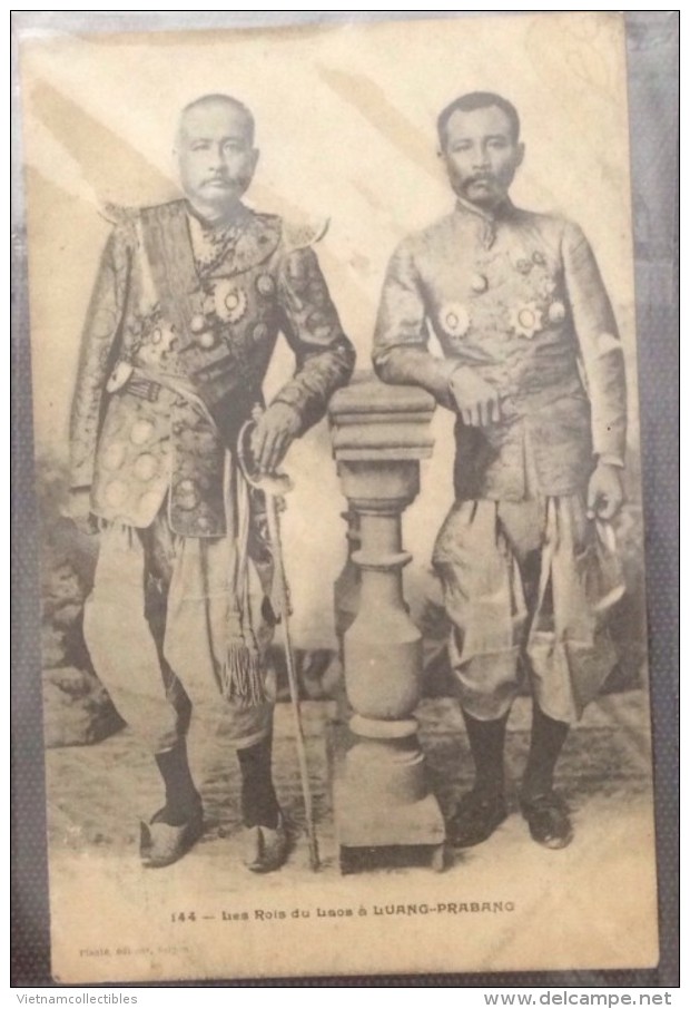 Indochine Indochina Laos Vintage Postcard : Luang Prabang King - Laos