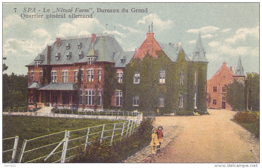 B 4900 SPA, Le "Niveze Farm", Bureau Du Grand Quartier General Allemand, Deutsches Hauptquartier - Spa