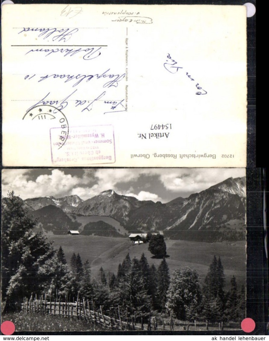 154497,Oberwil Bergwirtschaft Rossberg Kt Basel-Land - Other & Unclassified