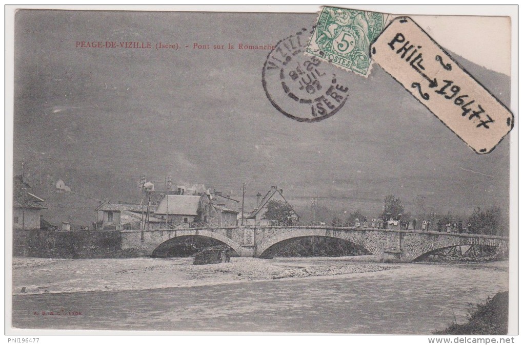 38 Vizille - Cpa / Pont Sur La Romanche. - Vizille